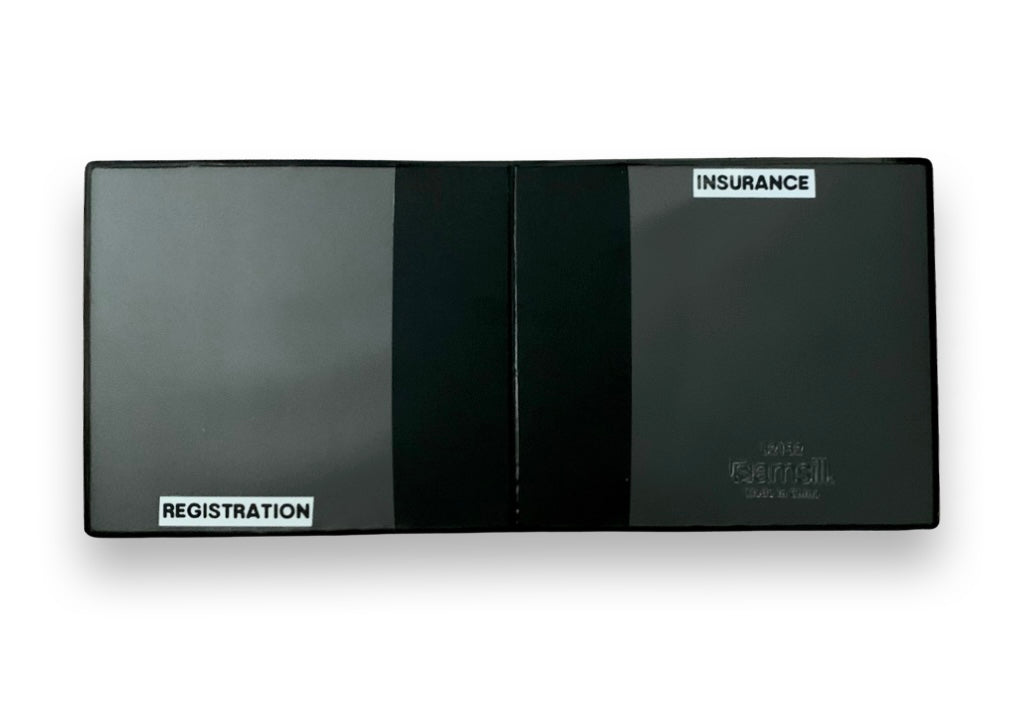 Ichiban Garage registration & insurance holder