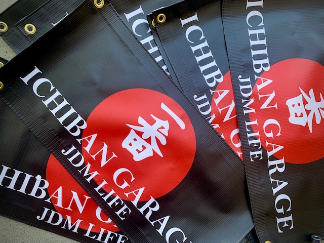 Ichiban Garage Vinyl Banner